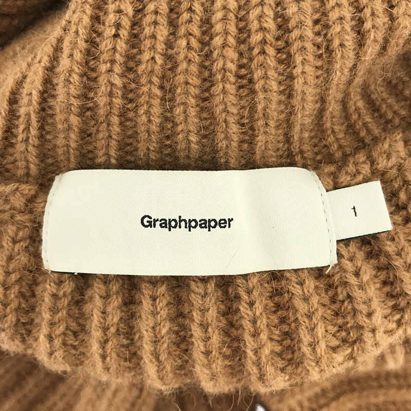 Mongolian Baby Camel Turtle Neck Knit CAMEL ベビーキャメル ボリューム タートルネック  ニットGraphpaper / グラフペーパー