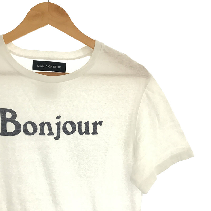 マディソンブルー  Bonjour Tシャツ　ロゴ