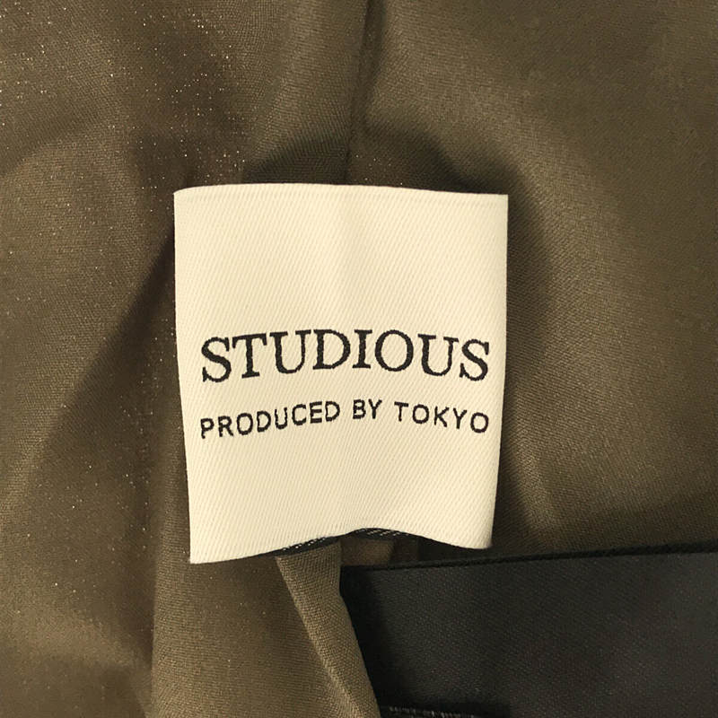 STUDIOUS / ステュディオス リネンライクサイドスリットパンツ