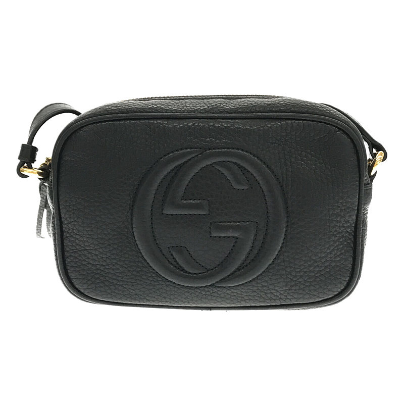 GUCCI / グッチ 347994 SOHO LEATHER MINI DISCO BAG ソーホー  フリンジタッセルチャーム レザー ミニ ディスコ インターロッキング Gロゴ ショルダーバッグ  箱有