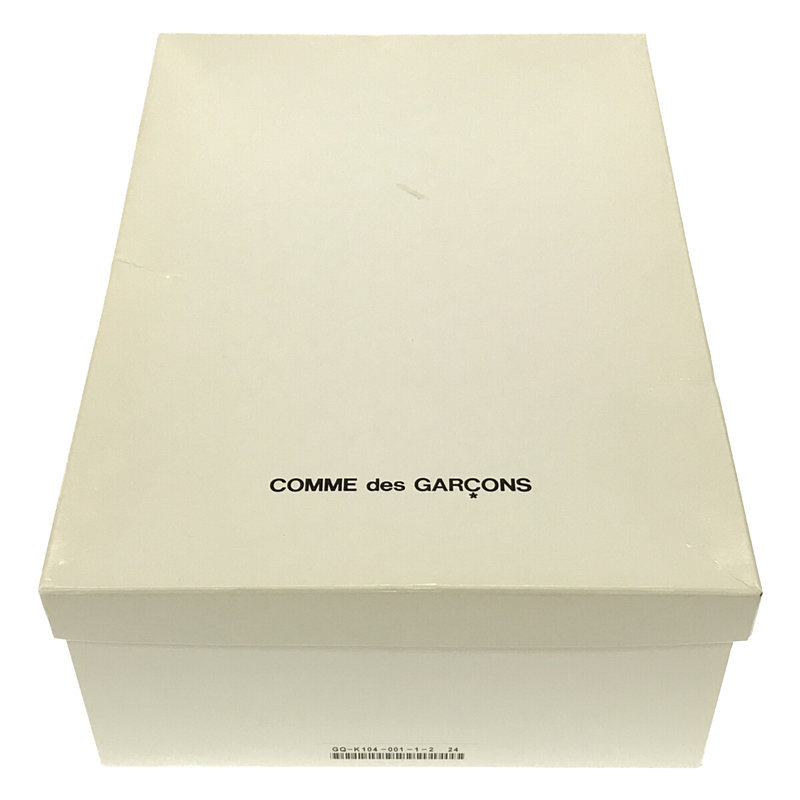 COMME des GARCONS / コムデギャルソン エナメル ポインテッドトゥ レースアップ ショートブーツ