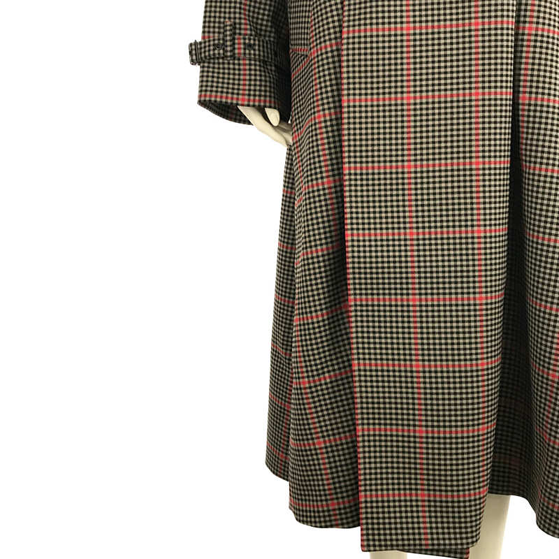 HYKE / ハイク PLAID DOUBLE FACE TRENCH COAT ガンクラブチェック トレンチコート ベルト付き