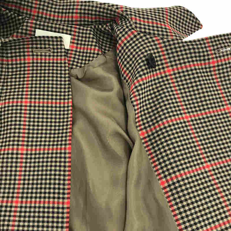 HYKE / ハイク PLAID DOUBLE FACE TRENCH COAT ガンクラブチェック トレンチコート ベルト付き