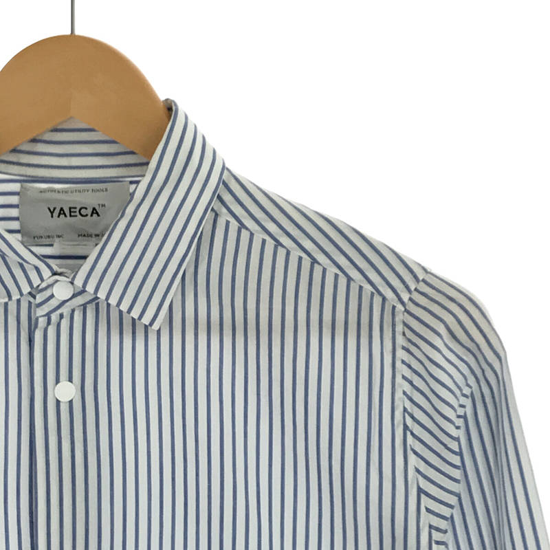 YAECA / ヤエカ comfort shirt wide（blue-stripe） コンフォートシャツワイド（ブルーストライプ）