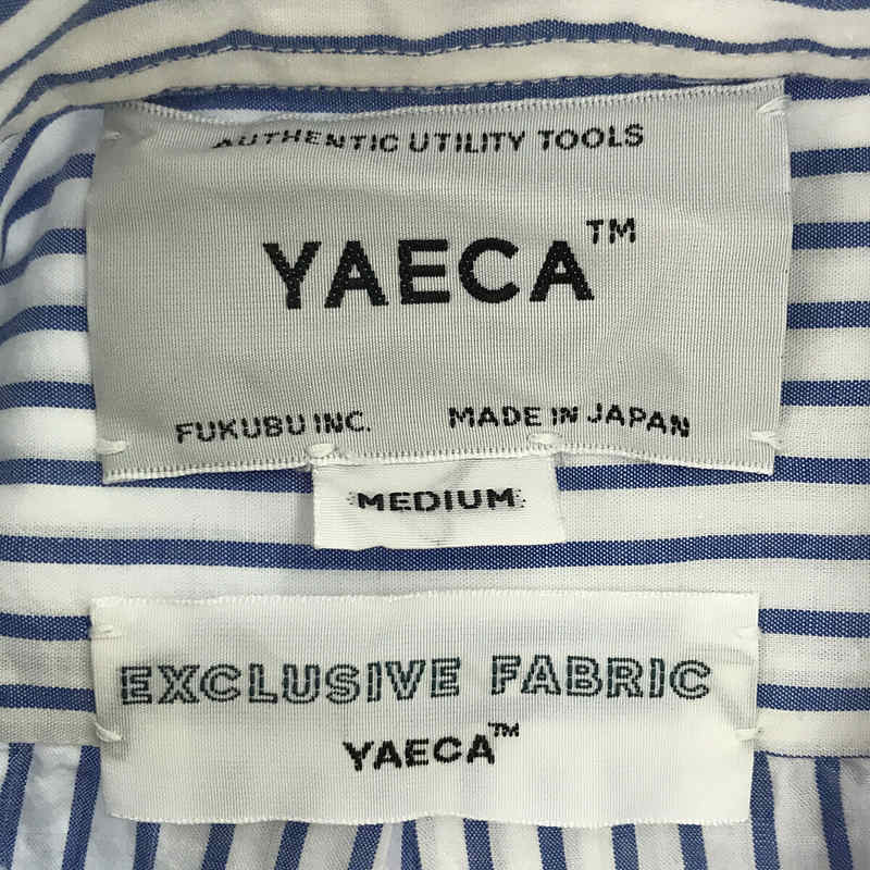 YAECA / ヤエカ comfort shirt wide（blue-stripe） コンフォートシャツワイド（ブルーストライプ）