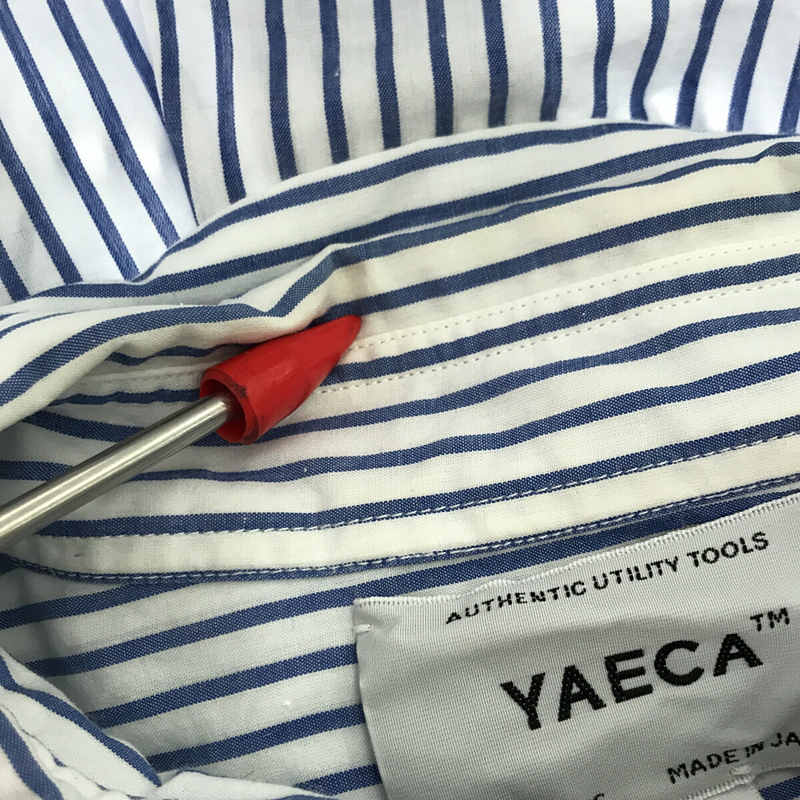 YAECA / ヤエカ comfort shirt wide（blue-stripe） コンフォートシャツワイド（ブルーストライプ）