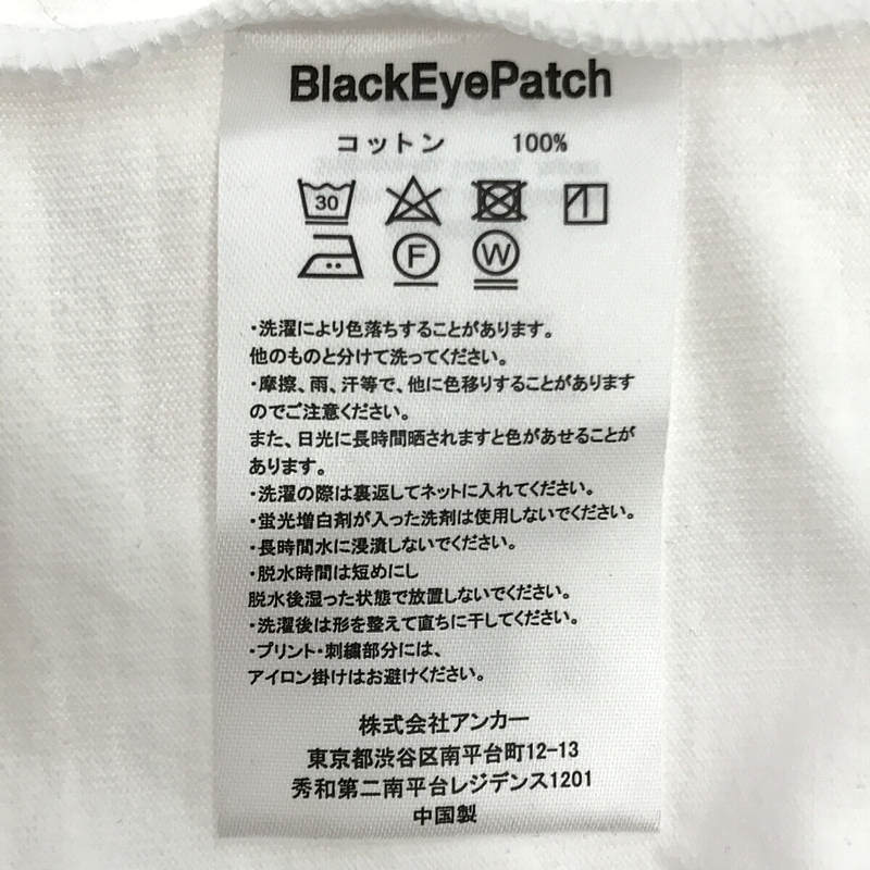 BlackEyePatch / ブラックアイパッチ ×WASTED YOUTH プリントTシャツ 保存袋付き