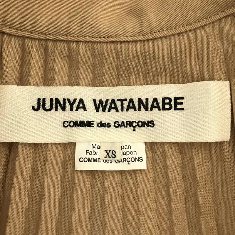 JUNYA WATANABEプリーツトレンチコート トレンチコート モニター価格