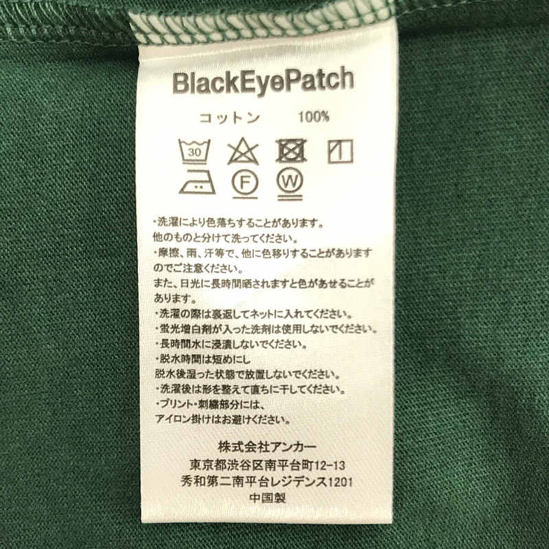 BlackEyePatch / ブラックアイパッチ Black Eye Patch プリントTシャツ 保存袋付き