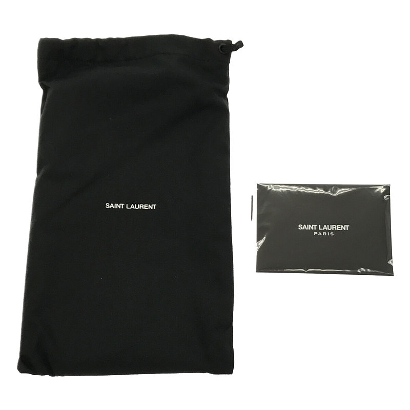 SAINT LAURENT / サンローラン 414570 レザー ラウンド ファスナー ウォレット 長財布 箱・保存袋有