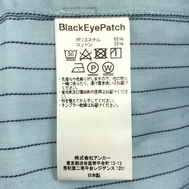 BlackEyePatch / ブラックアイパッチ TRAICHI HALF ZIP WORK SHIRT 保存袋付き