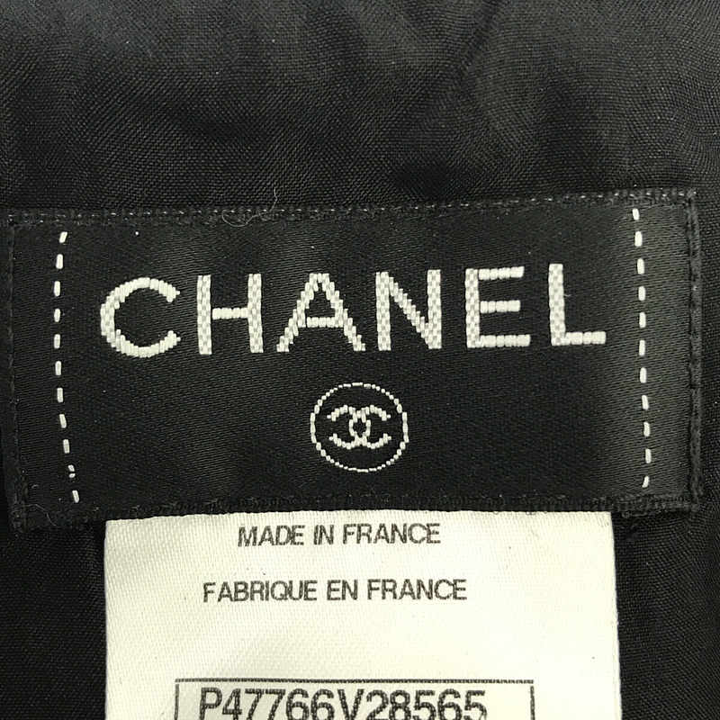 CHANEL / シャネル P47766 ココマーク バックスリット ツイード スカート