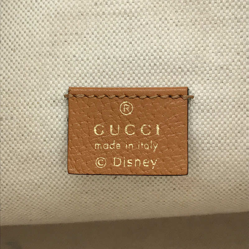 GUCCI / グッチ × DISNEY ディズニー ミッキー コラボ 602691 GGスプリーム ロゴ 巾着 ショルダー バケット バッグ 箱・保存袋有