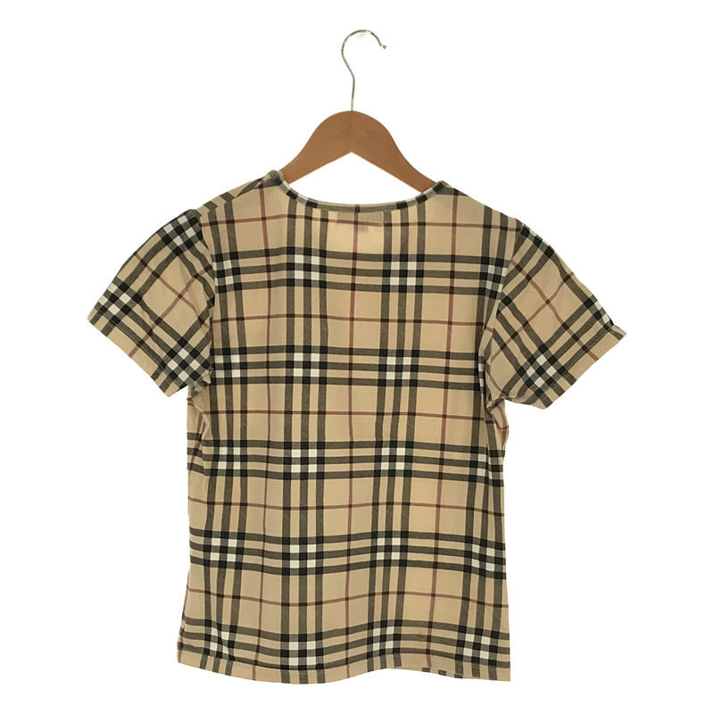 BURBERRY LONDON / バーバリーロンドン ノバチェック コットン混 半袖Tシャツ