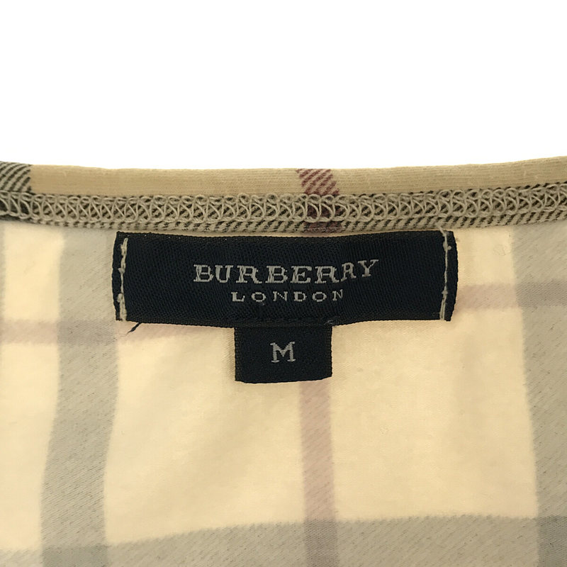 BURBERRY LONDON / バーバリーロンドン ノバチェック コットン混 半袖Tシャツ