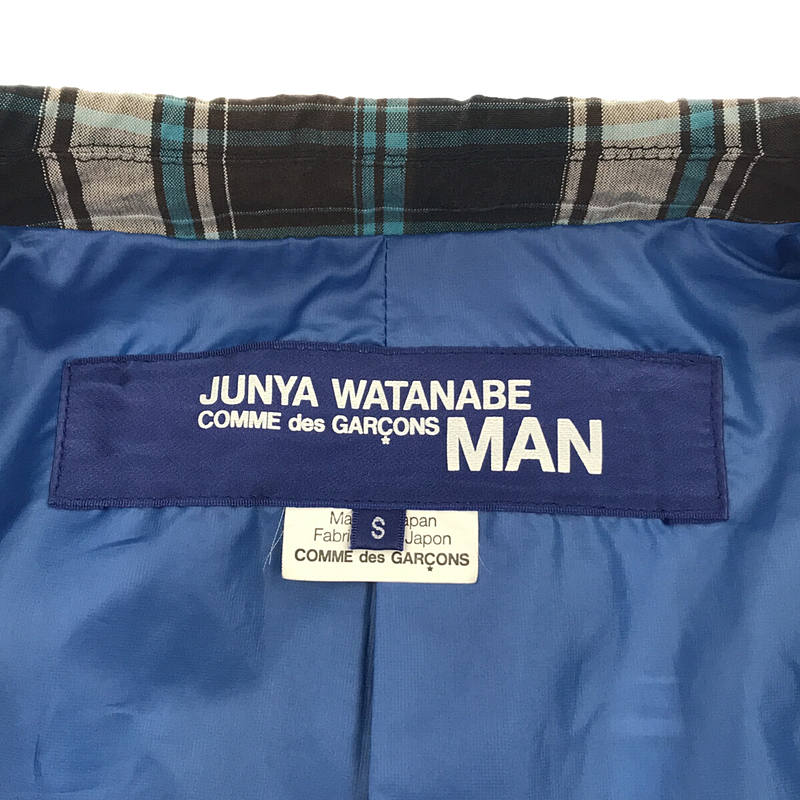 JUNYAWATANABE COMMEdesGARCONS MAN / ジュンヤワタナベ コム デ ギャルソン マン チェック エルボーパッチ 1B テーラード ジャケット