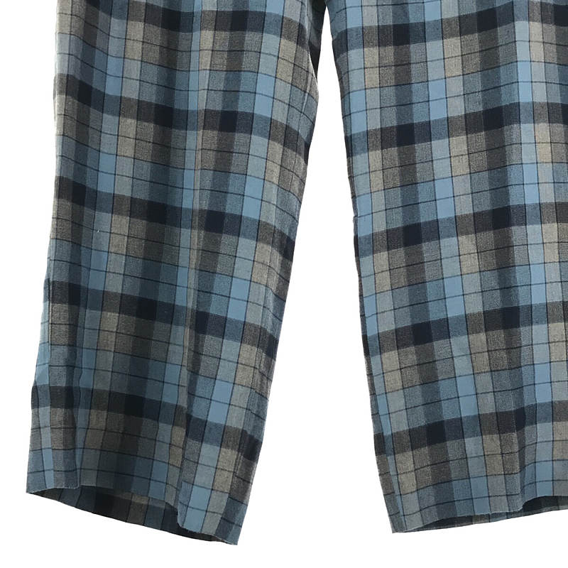 YOKE / ヨーク WIDE PAJAMA PANTS CHECK チェック ワイド イージー スラックス パンツ