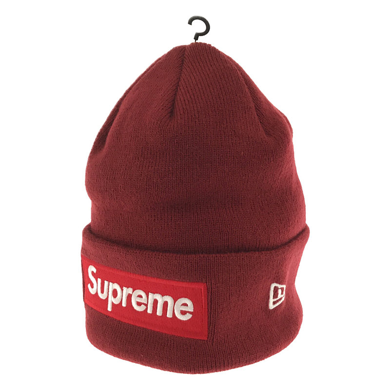 2022AW × New Era ニューエラ コラボ Box Logo Beanie ボックスロゴ ビーニー ニット帽 ユニセックス  タグ・ステッカー有SUPREME / シュプリーム