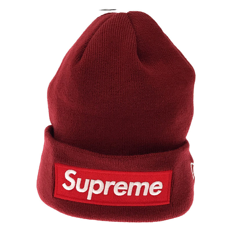 2022AW × New Era ニューエラ コラボ Box Logo Beanie ボックスロゴ ビーニー ニット帽 ユニセックス  タグ・ステッカー有SUPREME / シュプリーム