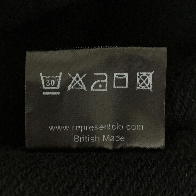 REPRESENT / リプレゼント チェック異素材 切替 裾 ドローコード プルオーバー パーカー フーディ