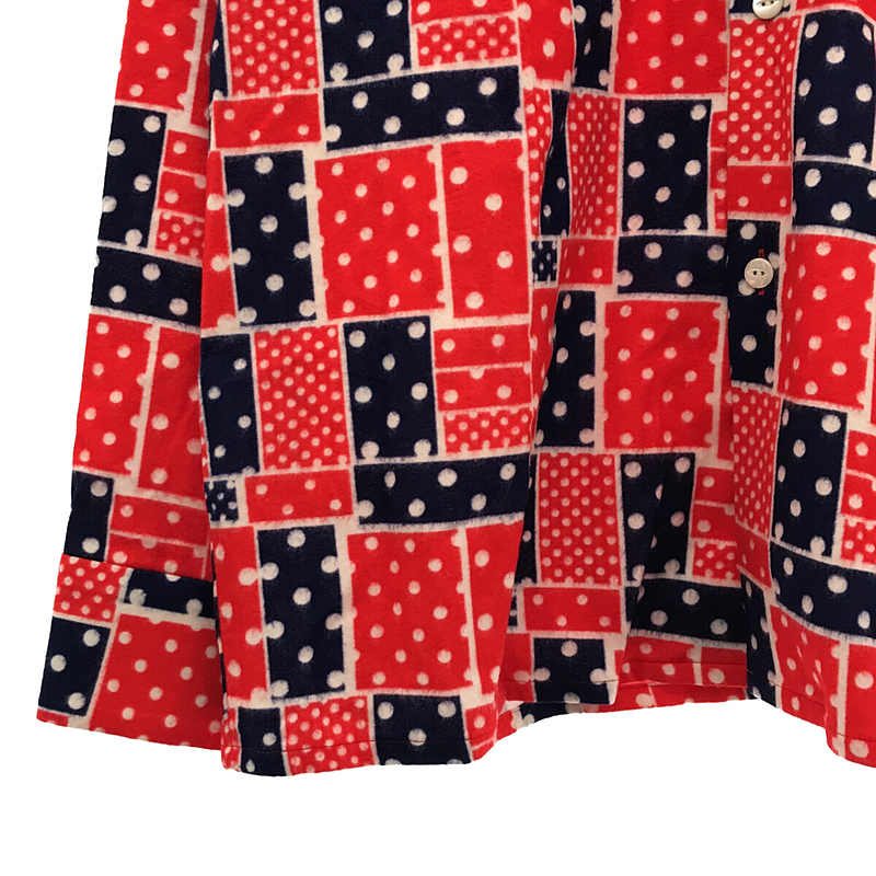 2022AW CLASSIC SHIRT - R/C FLANNEL CLOTH / PRINTED / RED LQ156