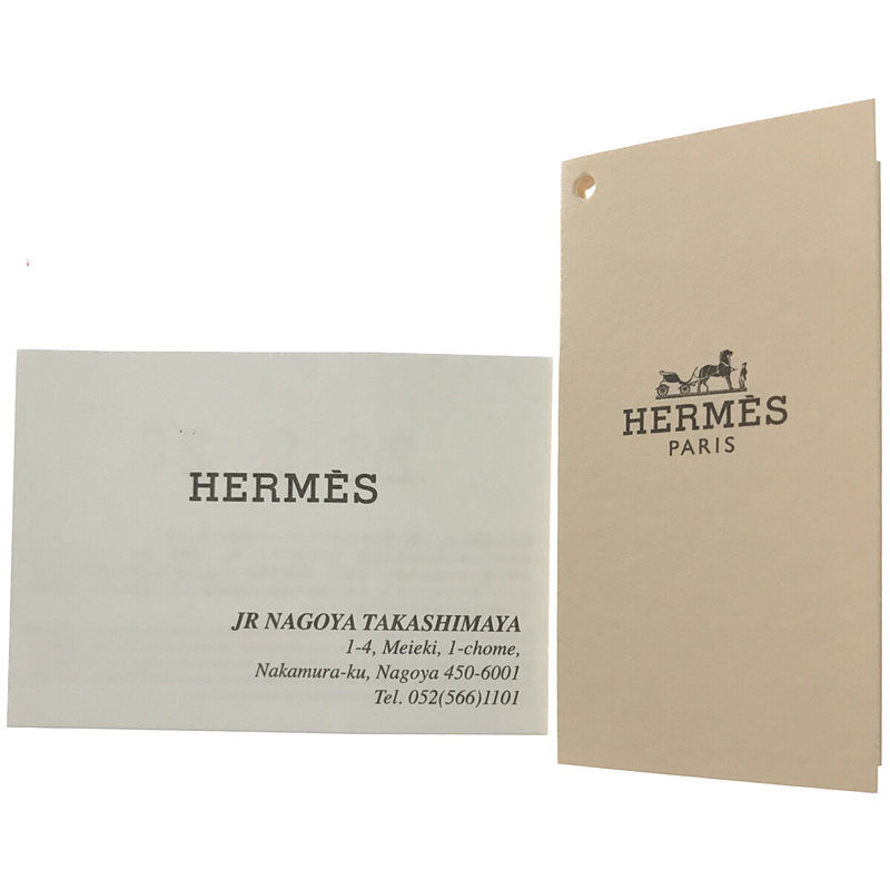 HERMES / エルメス Heritage Equestre Etrier earrings フランス製  2ペア レザー切替 エリタージュ エスケトル エトリエ イヤリング ピアス 箱・保存袋有