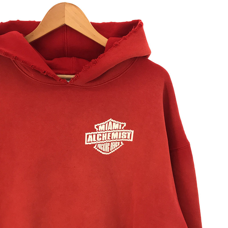 COASTER HOODIE コットン ヴィンテージ加工 両面 プリント オーバーサイズ プルオーバー フーディ スウェット  パーカーALCHEMIST / アルケミスト