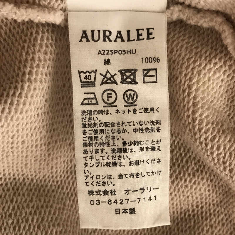 AURALEE / オーラリー SMOOTH SOFT SWEAT P/O ソフト スウェット トレーナー