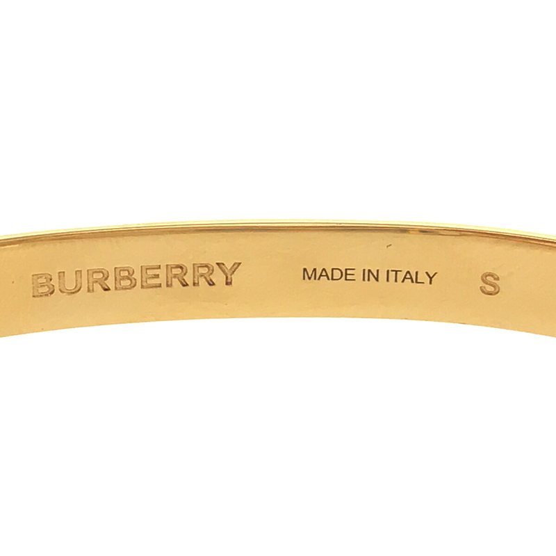 Burberry / バーバリー イタリア製 モノグラムモチーフ ロゴ ブレスレット バングル 箱・保存袋有