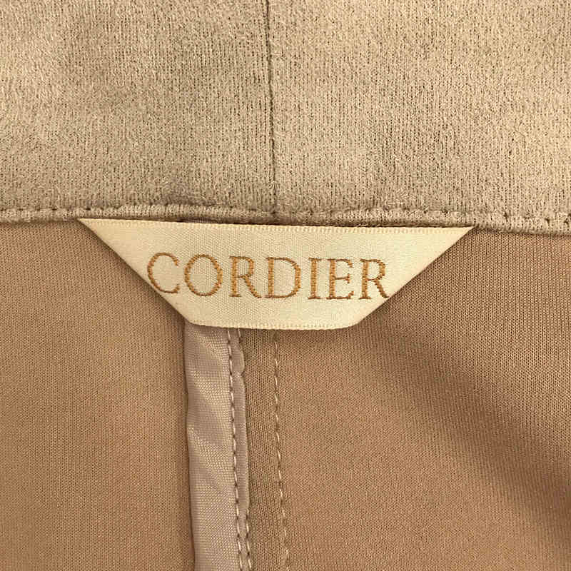 CORDIER / コルディア スエードライク ジャケット フーディ