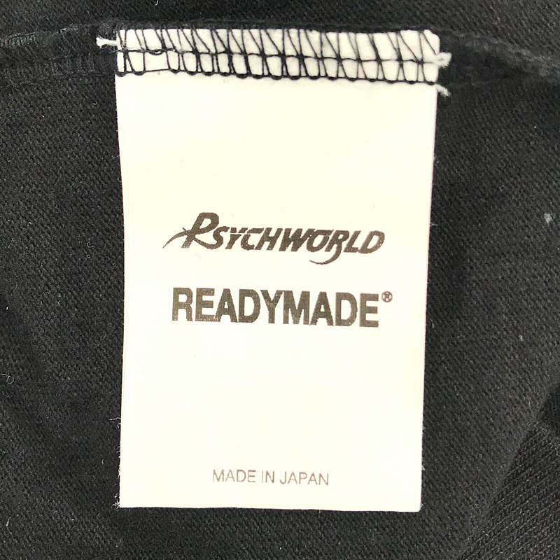 READYMADE / レディメイド × PSYCHWORLD サイコワールド コラボ 3PACK TEE  ロゴ 発泡 プリント Tシャツ