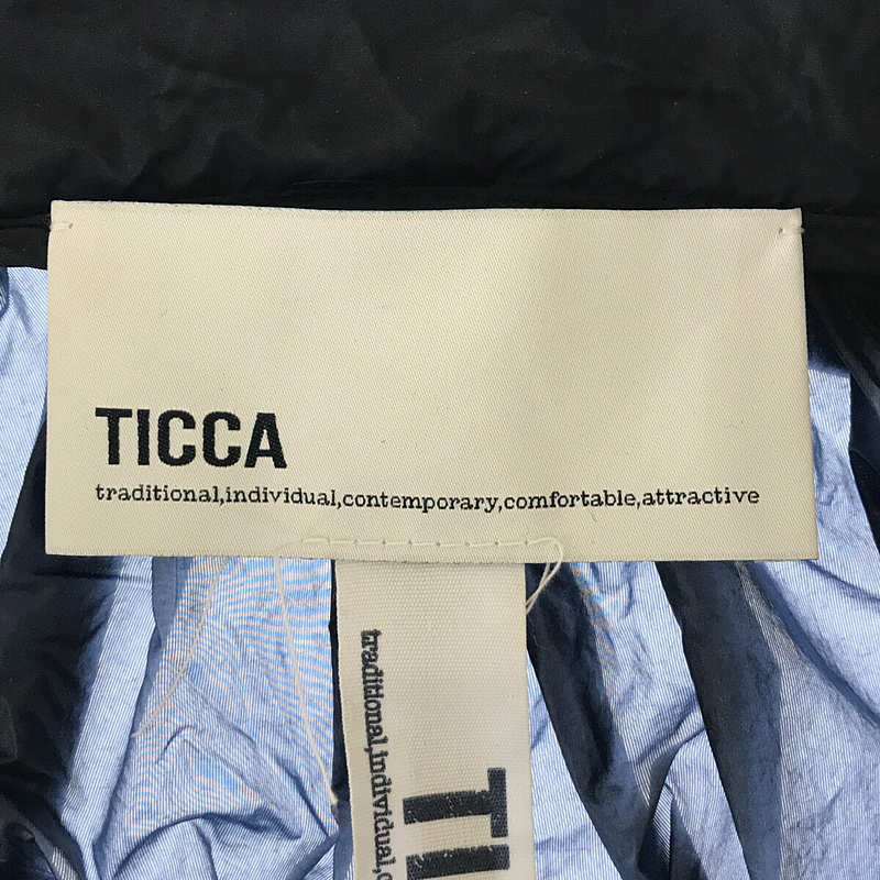 TICCA / ティッカ ナイロン ギャザーカラー フード収納 ミリタリー ジャケット