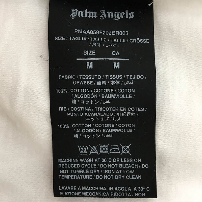 Palm Angels / パームエンジェルス Desert Skull ロゴ スカル 両面 プリント オーバーサイズ  Tシャツ