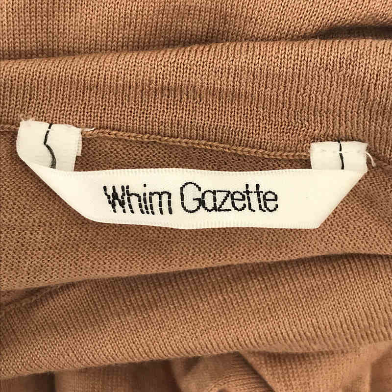 Whim Gazette / ウィムガゼット ウールハイネック プルオーバー