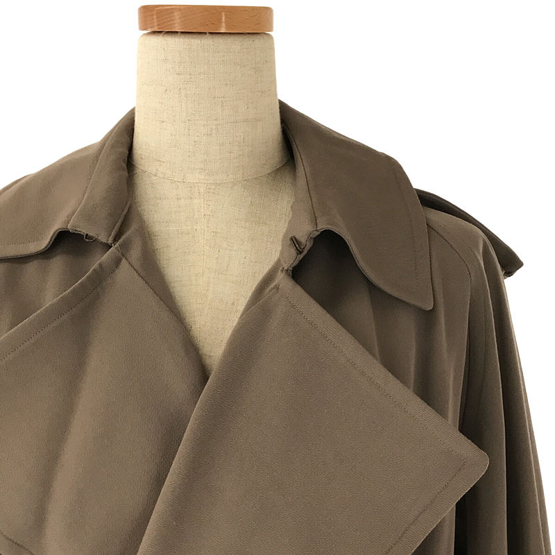 AURALEE / オーラリー WOOL MAX GABARDINE BIG TRENCH COAT ウール マックス ギャバジン ビッグ トレンチ コート ベルト付き