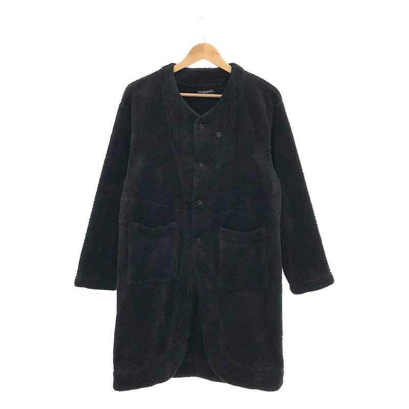 2Way KNIT LONG CARDIGAN POLY SHAGGY FLEECE シャギー フリース