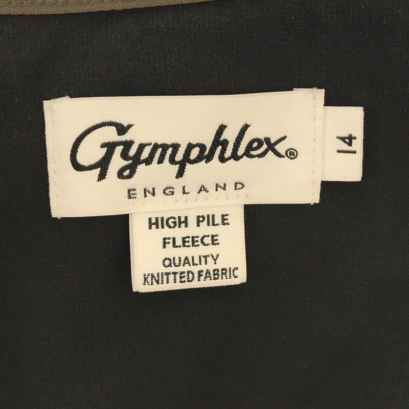 Gymphlex / ジムフレックス HIGH PILE FLEECE ハイパイルフリース ノーカラージャケット