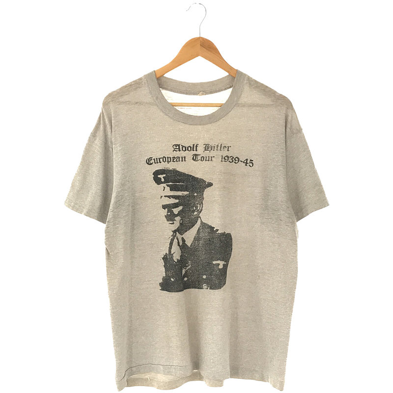 80s USA製 アドルフ ヒトラー ヨーロピアンツアー 1939-1945 コットン ポリエステル ボディ 両面プリント TシャツVINTAGE /  ヴィンテージ古着