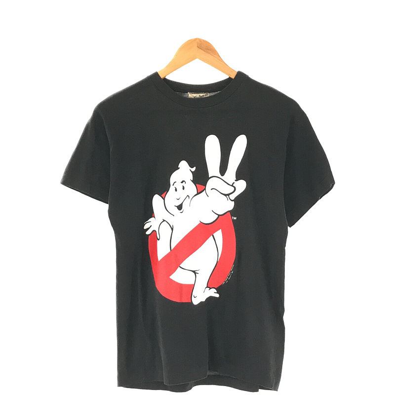 VINTAGE / ヴィンテージ | 1980s | 80s  GHOSTBUSTERS ゴーストバスターズ ムービー コットン ポリエステル ボディ プリント Tシャツ | M | ブラック | メンズ