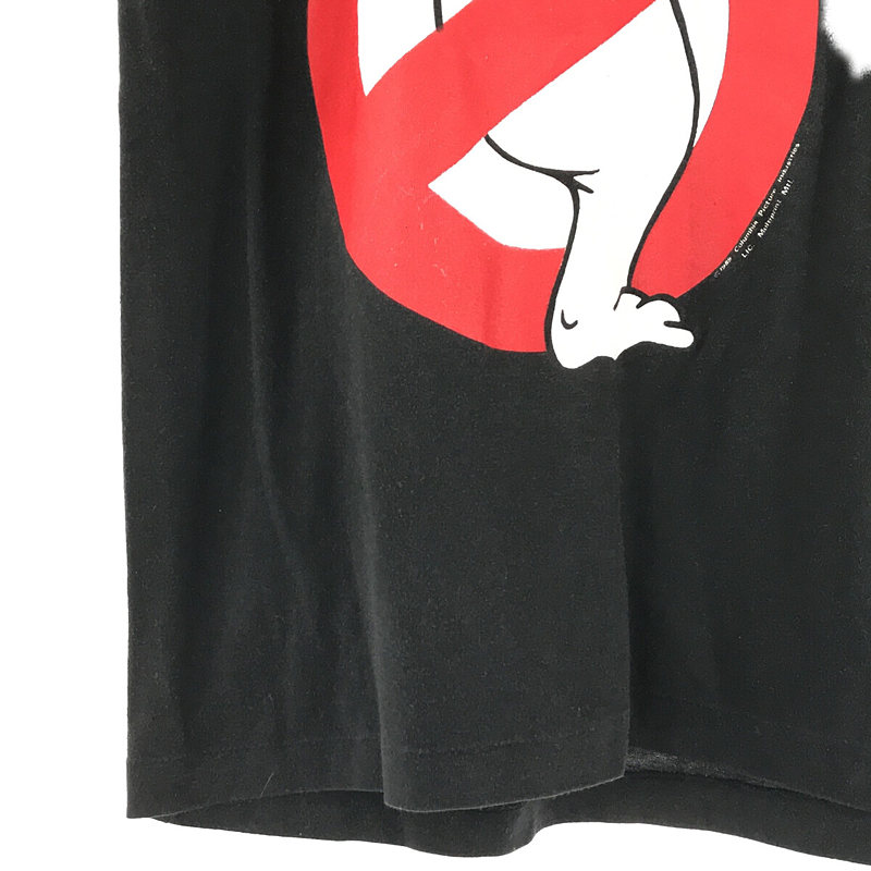 VINTAGE / ヴィンテージ | 1980s | 80s  GHOSTBUSTERS ゴーストバスターズ ムービー コットン ポリエステル ボディ プリント Tシャツ | M | ブラック | メンズ