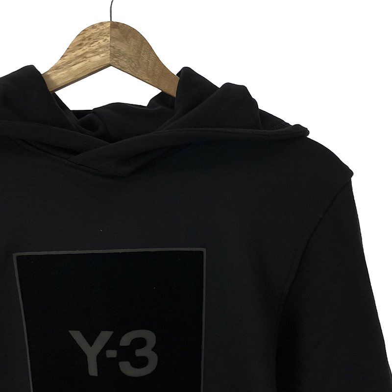 Y-3 / ワイスリー SQUARE LOGO HOODIE スクエアロゴ プリント フーディ プルオーバーパーカー