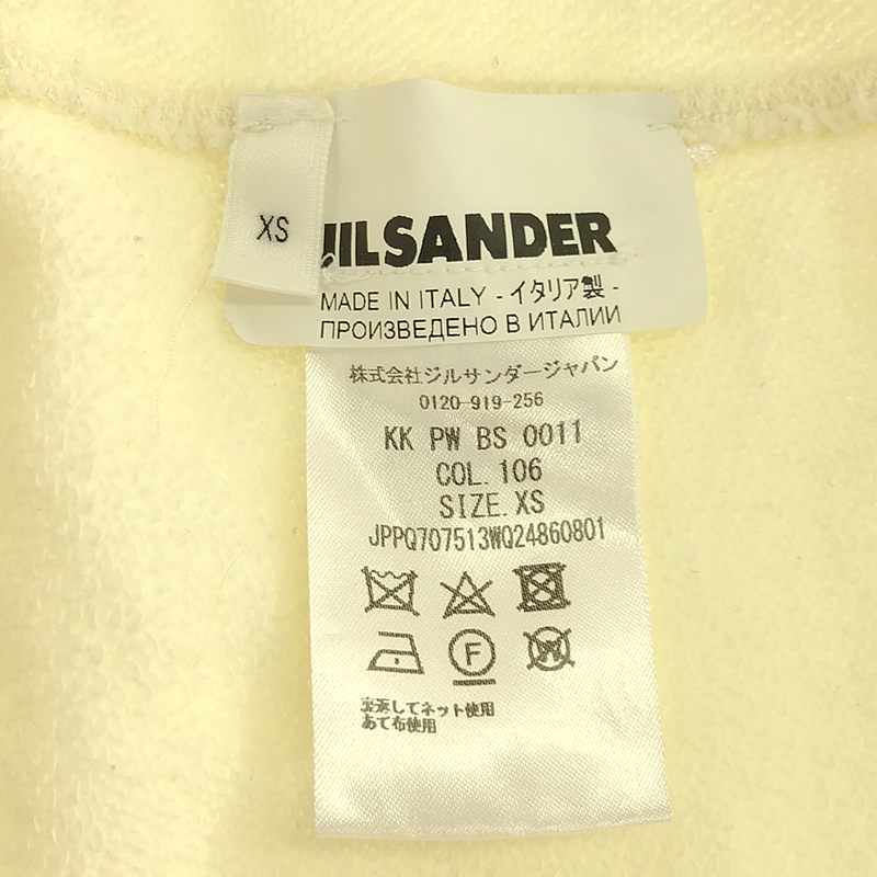 JIL SANDER+ / ジルサンダープラス ネック刺しゅう オーバーサイズ モックネックスウェット