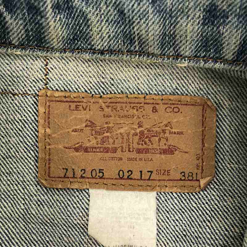 Levi's / リーバイス 70s〜80s ヴィンテージ USA製 71205-0217 ロング丈 デニム トラッカージャケット