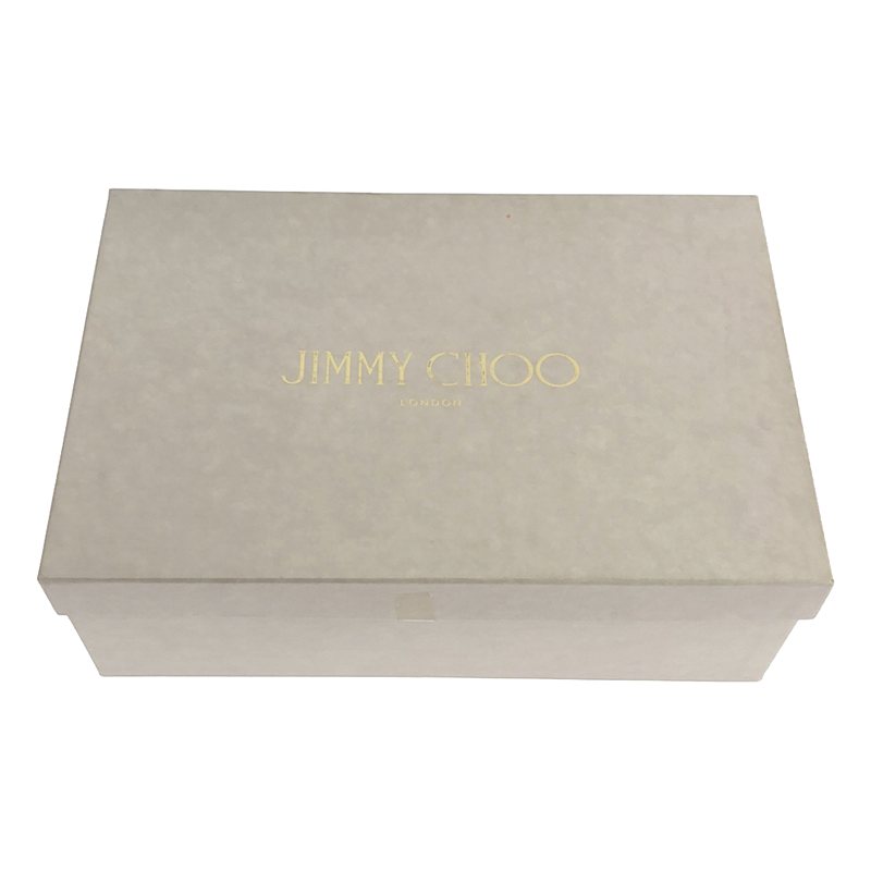 JIMMY CHOO / ジミーチュウ Romy 85 Champagne コースグリッター ファブリック・ポインテッド トゥ パンプス