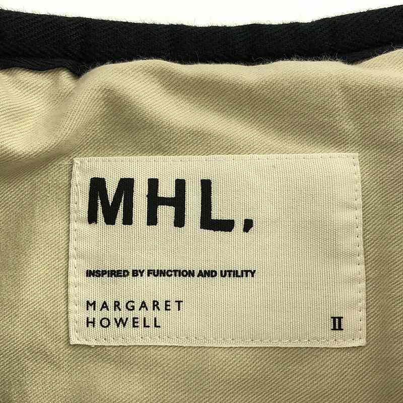 MHL. / エムエイチエルマーガレットハウエル ウール アシンメトリー キルト ラップスカート