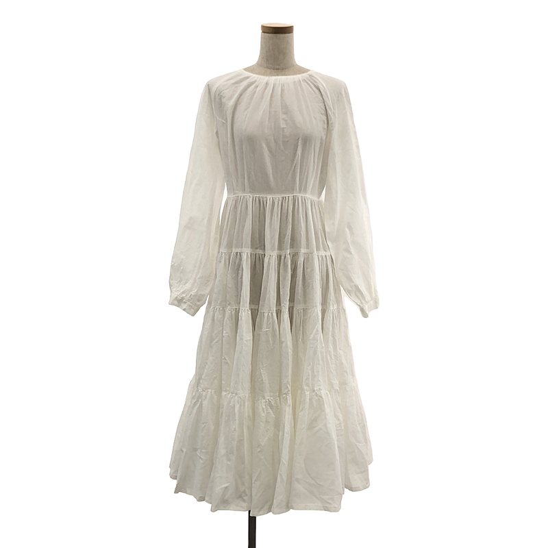 THE DRESS #29】 raglan sleeves tiered dress ラグランスリーブ ...