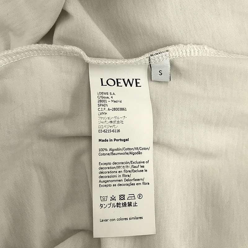 LOEWE / ロエベ ブルームーンプリント ロゴ刺しゅう Tシャツ