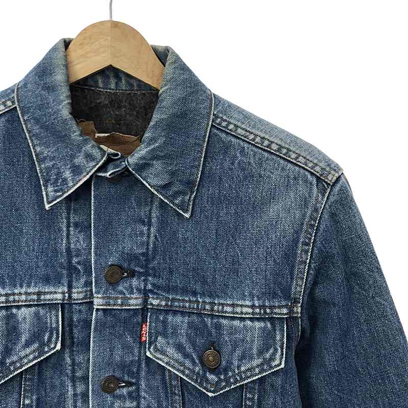 Levi's / リーバイス 70s ヴィンテージ USA製 71205-0317 刻印52 裏地ブランケット ロング丈 デニム トラッカージャケット