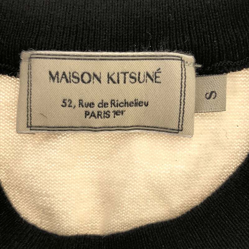 MAISON KITSUNE / メゾンキツネ フロントプリント クルーネックニット