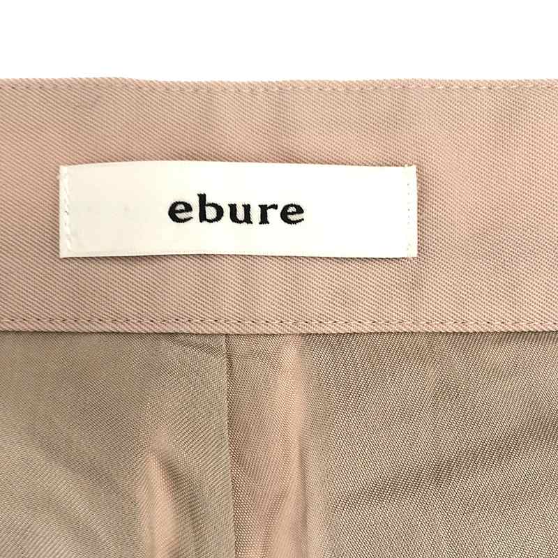 ebure / エブール ハイカウントギャバ センタープレス テーパードパンツ